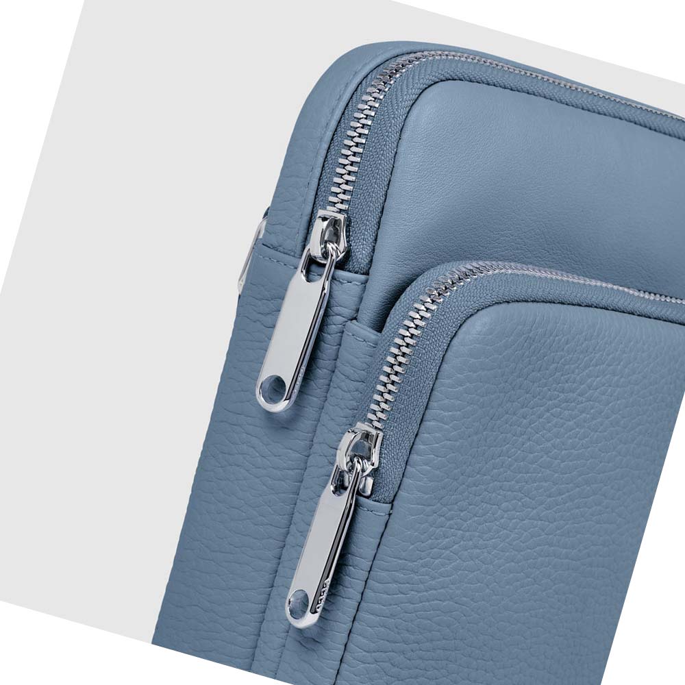 Pánské Pouches Ecco Textureblock Byty Blankyt | CZ 763RVD